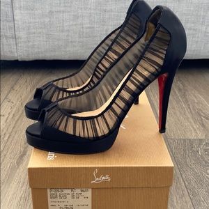 Christian Louboutin Crepe Chiffon OT Pump, size 41